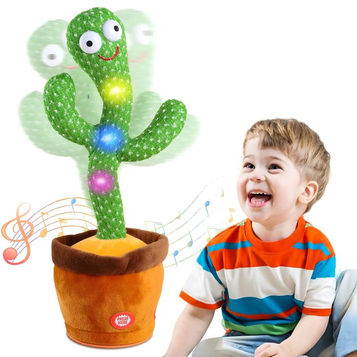 Dancing Talking Cactus Toy, Rechargeable Baby Gifts